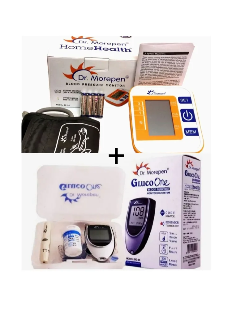 Dr. Morepen combo BP Monitor + Glucometer